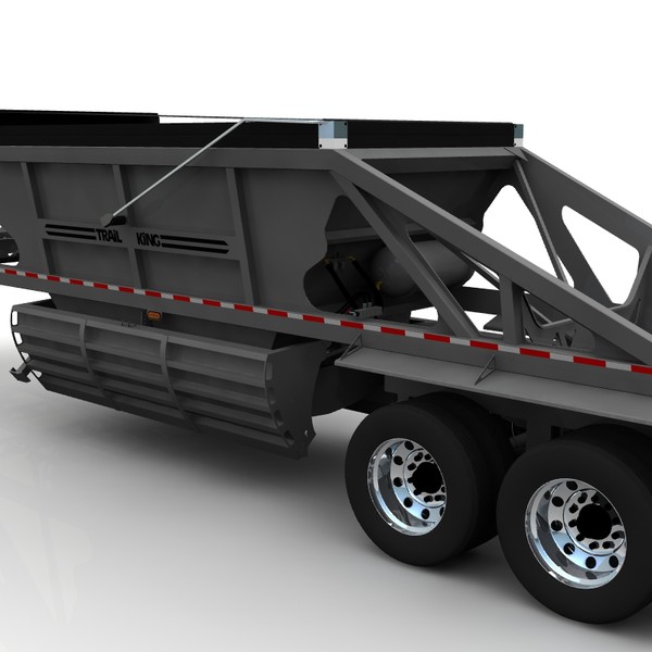 3d model trailer trail king - Trail king TKBD22-362 by bansheewoj
