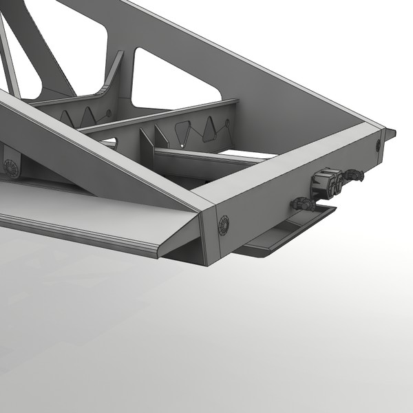 3d model trailer trail king - Trail king TKBD22-362 by bansheewoj