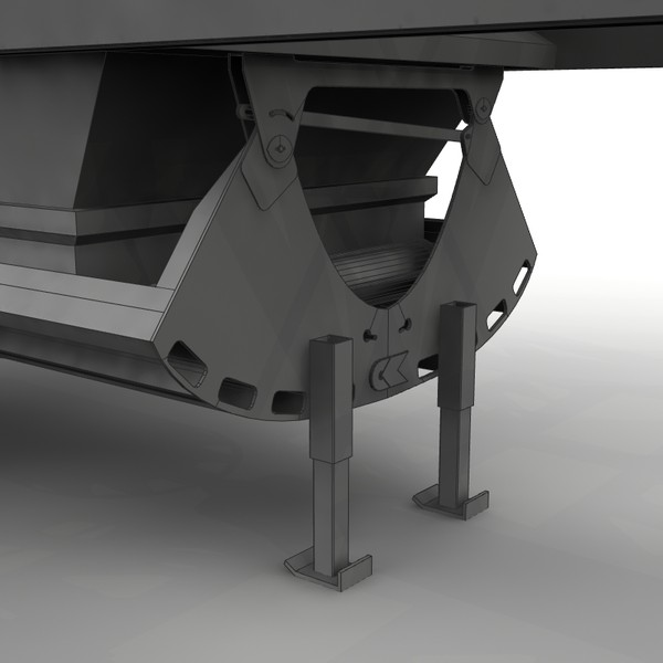 3d model trailer trail king - Trail king TKBD22-362 by bansheewoj