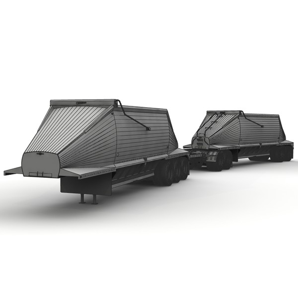 3d trailer beall model - Beall belly dump train... by bansheewoj