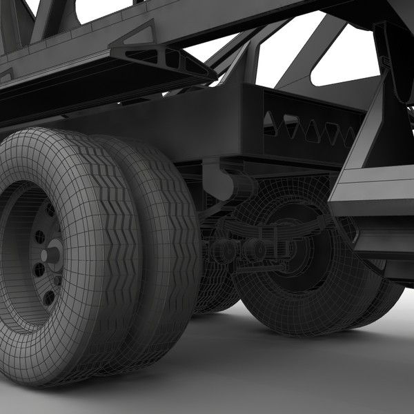 3d model trailer trail king - Trail king TKBD22-362 by bansheewoj