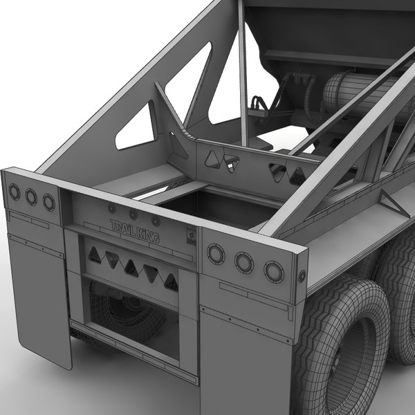 3d model trailer trail king - Trail king TKBD22-362 by bansheewoj