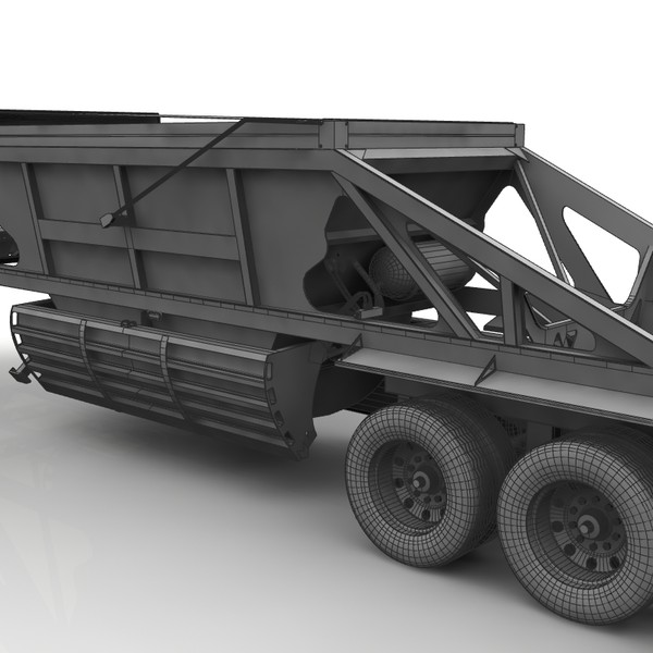 3d model trailer trail king - Trail king TKBD22-362 by bansheewoj