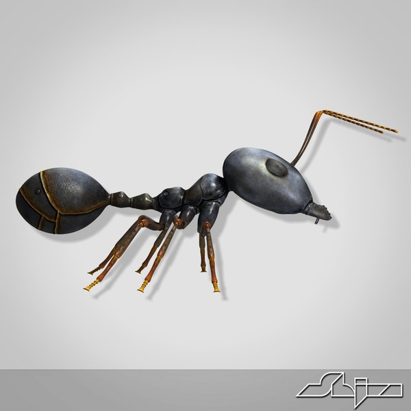 3d model big-headed ant - Big-Headed Ant by shiva3d