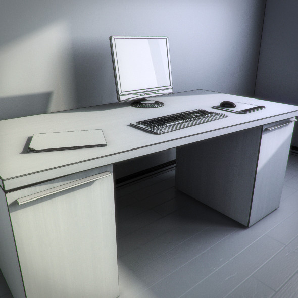 3d nucraft neos pc table - Nucraft Neos PC table by RTEwork