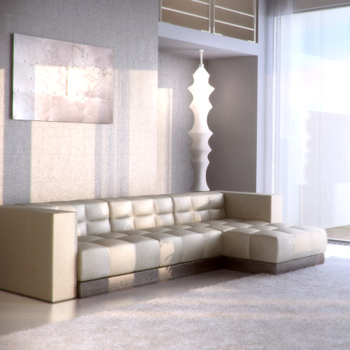 sectional sofa 3d max - Sectional sofa by RTEwork