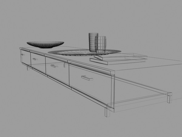 tv stand 3d model - tv_sehpasi by erkin harmanli