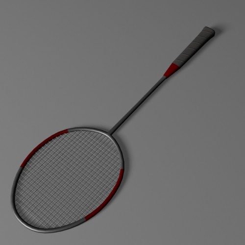 3d badminton racket model - Badminton Racket by mostlysquare
