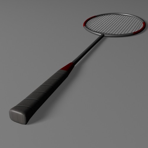 3d badminton racket model - Badminton Racket by mostlysquare