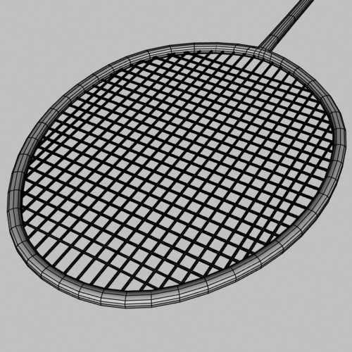 3d badminton racket model - Badminton Racket by mostlysquare