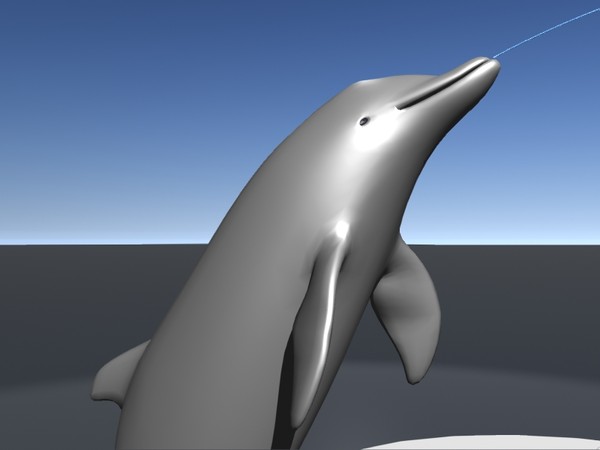 3d roman fountain dolphin - Dolphin Fountain by jhthomas512