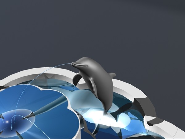3d roman fountain dolphin - Dolphin Fountain by jhthomas512