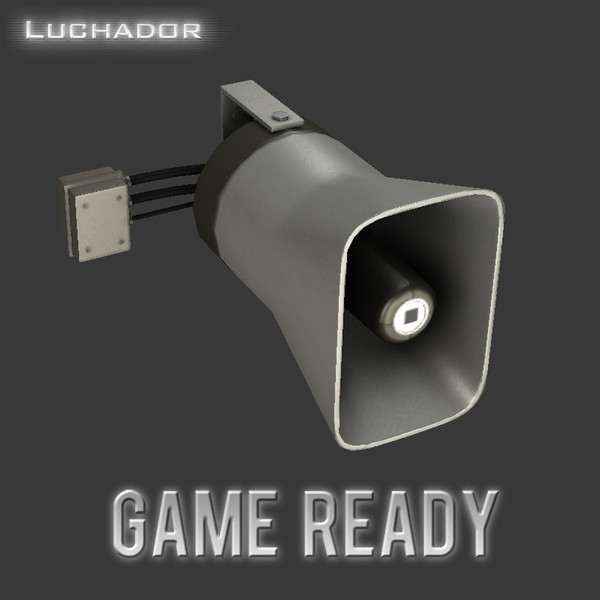 loudspeaker games prop 3d max - Loudspeaker by Luchador