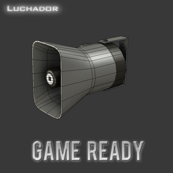 loudspeaker games prop 3d max - Loudspeaker by Luchador