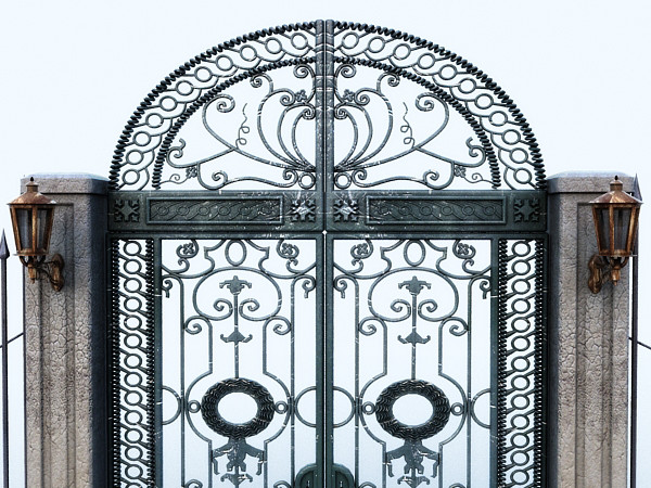 old ornamental gate 3d max - Ornamental gate # 1 by Dzejsi Models