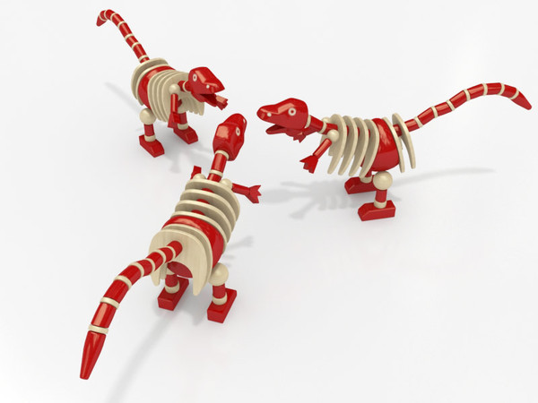 toy dinosaur 3d model - Baby toy Dinosaur by 3DmakeWork