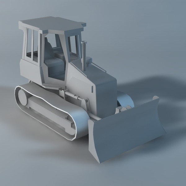 maya bulldozer industrial - Bulldozer by TiRex3D