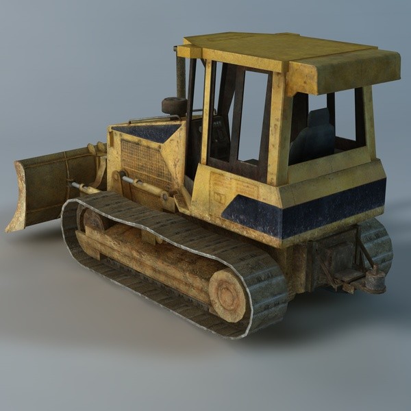 maya bulldozer industrial - Bulldozer by TiRex3D