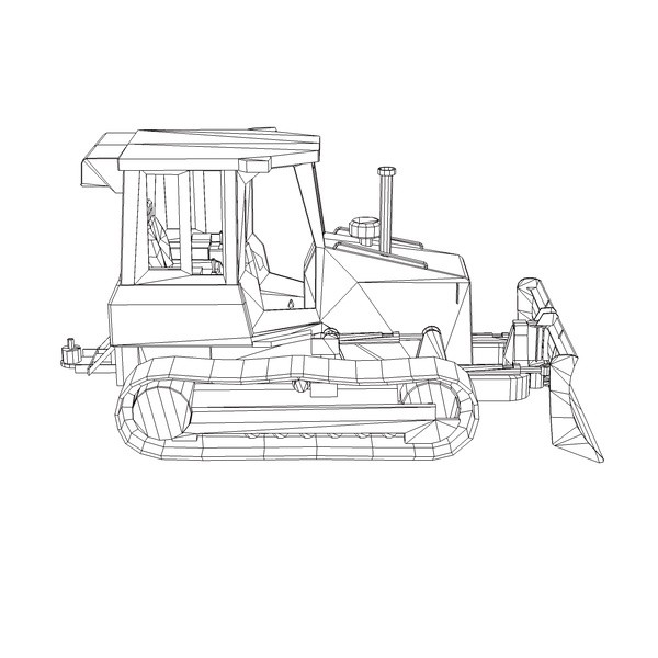 maya bulldozer industrial - Bulldozer by TiRex3D