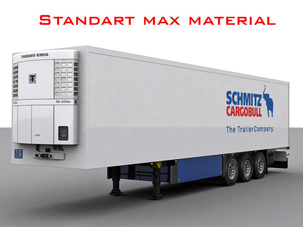 c4d schmitz trailer semitrailer - Semitrailer Schmitz by jekich1