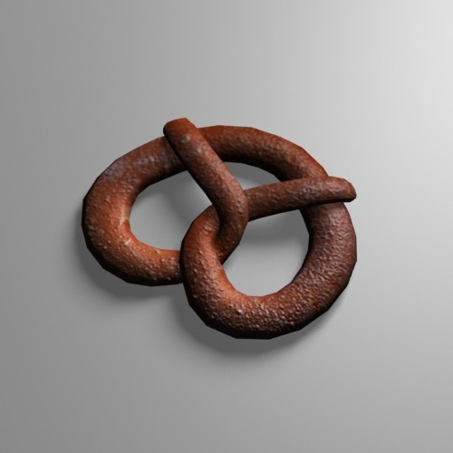 3d pretzel - Pretzel by mostlysquare