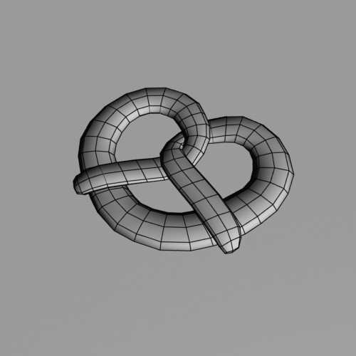 3d pretzel - Pretzel by mostlysquare