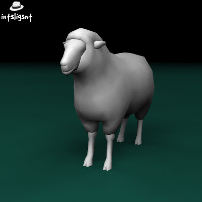 3d sheep anatomically correct model - Low Poly Sheep by Int3lig3nt
