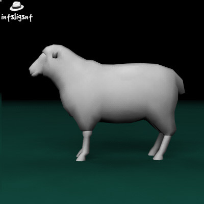 3d sheep anatomically correct model - Low Poly Sheep by Int3lig3nt