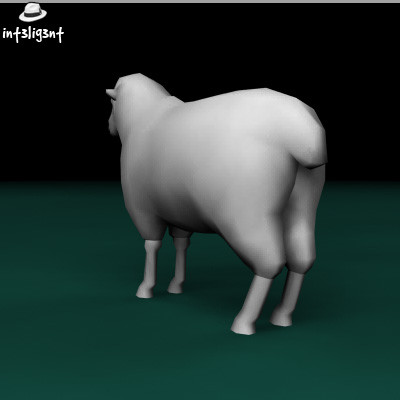 3d sheep anatomically correct model - Low Poly Sheep by Int3lig3nt