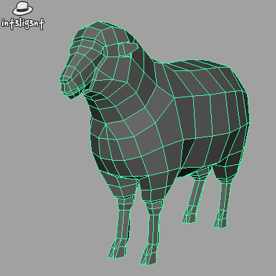 3d sheep anatomically correct model - Low Poly Sheep by Int3lig3nt