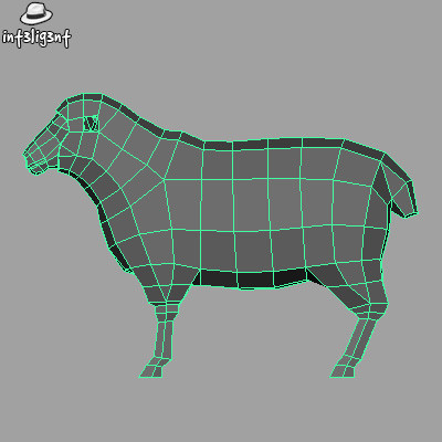 3d sheep anatomically correct model - Low Poly Sheep by Int3lig3nt