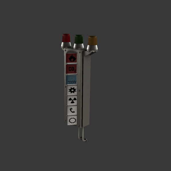 3d model of hazard light - Hazard Safety Light by Luchador