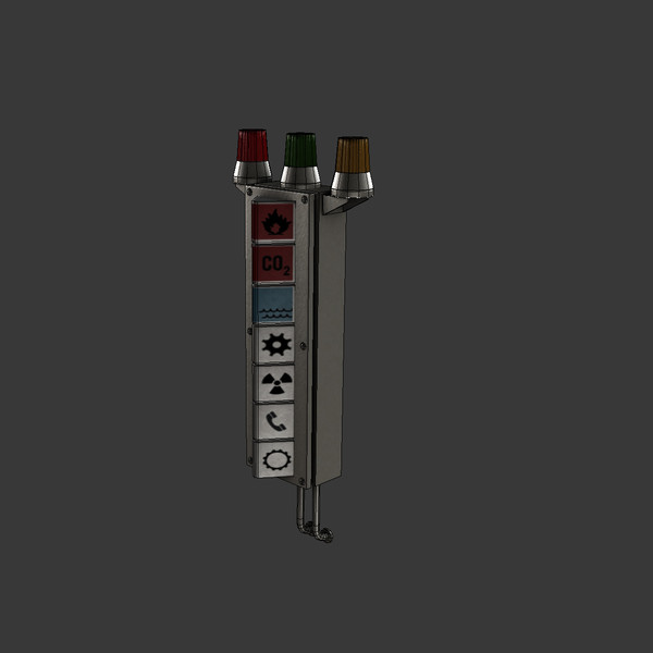 3d model of hazard light - Hazard Safety Light by Luchador