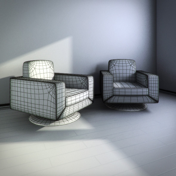 3d natuzzi savoy swivel armchair - Natuzzi Savoy swivel armchair by RTEwork