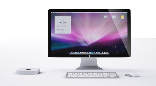 3d apple display mac model - Apple Cinema Display with Mac Mini by mpietruszka