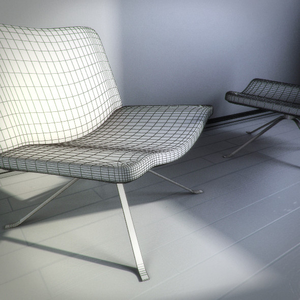 swivel chair 3d max - Swivel chair by RTEwork