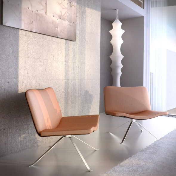 swivel chair 3d max - Swivel chair by RTEwork