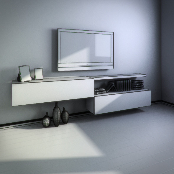 custom wall unit 3d max - Wall Unit by RTEwork