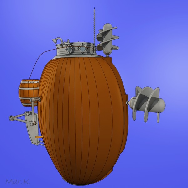 turtle submarine 3d 3ds - Submarine Turtle by Mar.K
