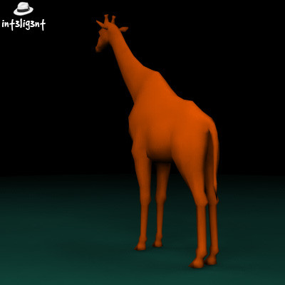 3ds max giraffe anatomically correct - Low Poly Giraffe by Int3lig3nt