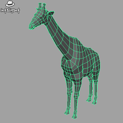 3ds max giraffe anatomically correct - Low Poly Giraffe by Int3lig3nt