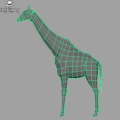 3ds max giraffe anatomically correct - Low Poly Giraffe by Int3lig3nt