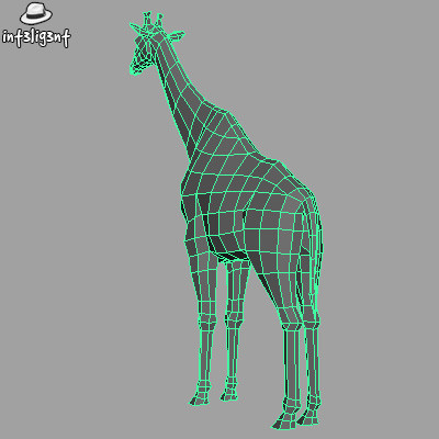 3ds max giraffe anatomically correct - Low Poly Giraffe by Int3lig3nt