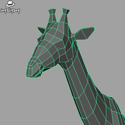 3ds max giraffe anatomically correct - Low Poly Giraffe by Int3lig3nt