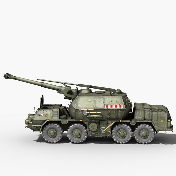 howitzer self propelled gun 3d 3ds - DANA 152 mm Self Propelled gun by Sandu_Bublic