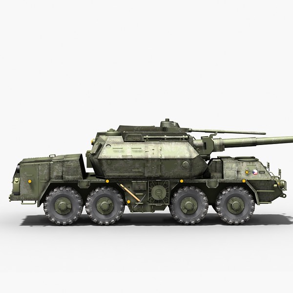 howitzer self propelled gun 3d 3ds - DANA 152 mm Self Propelled gun by Sandu_Bublic