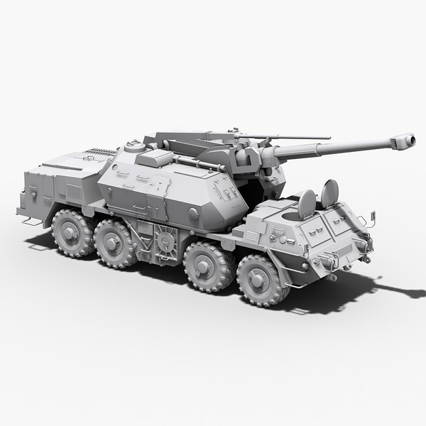 howitzer self propelled gun 3d 3ds - DANA 152 mm Self Propelled gun by Sandu_Bublic