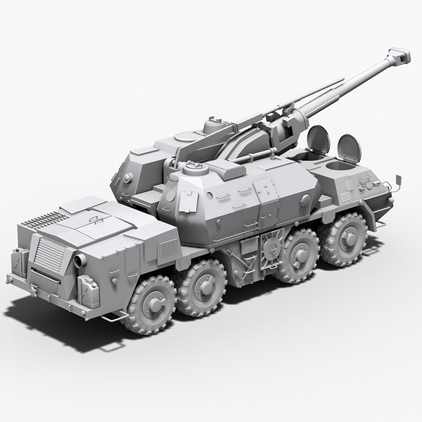 howitzer self propelled gun 3d 3ds - DANA 152 mm Self Propelled gun by Sandu_Bublic