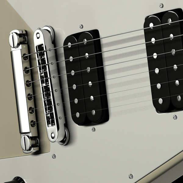 gibson flying v electric guitar 3ds - Gibson Flying V Electric Guitar by RomanPritulyak
