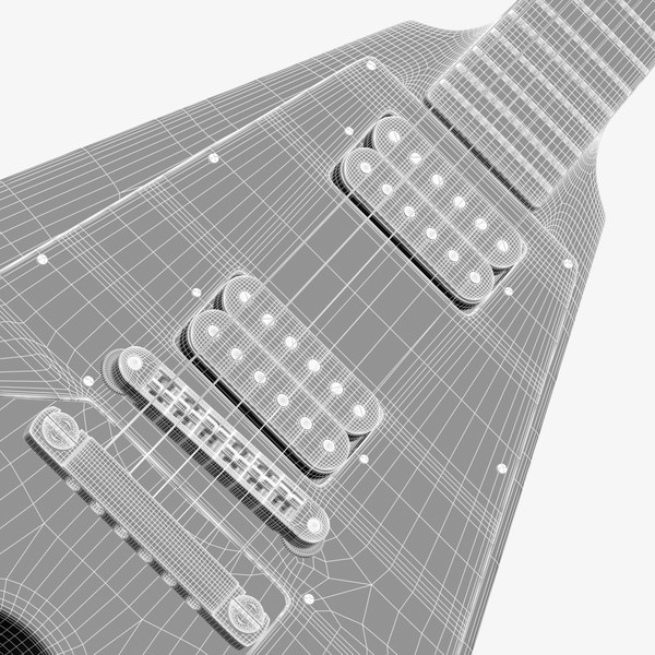 gibson flying v electric guitar 3ds - Gibson Flying V Electric Guitar by RomanPritulyak